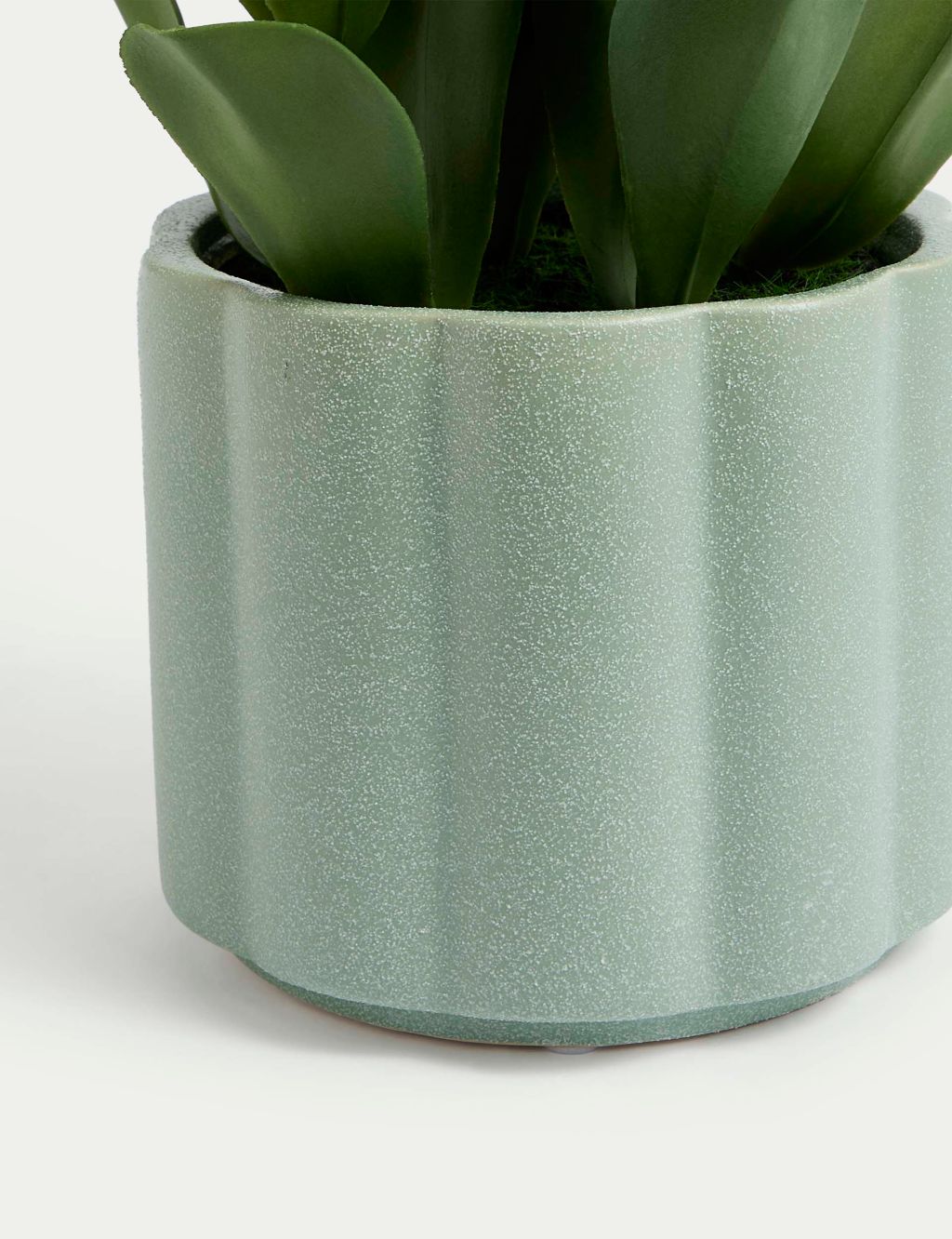Artificial Green Plant in Ceramic Pot 2 of 3