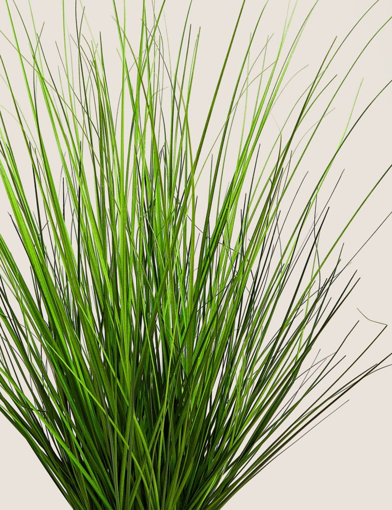 Artificial Medium Grass in Geometric Pot 3 of 5