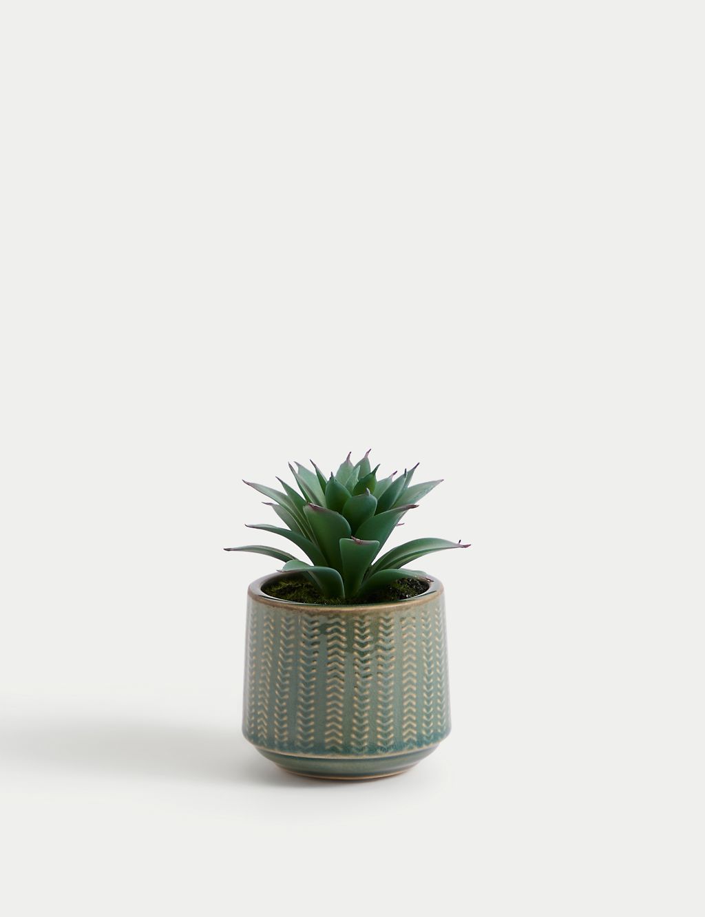 Artificial Mini Succulent in Ceramic Pot 1 of 5