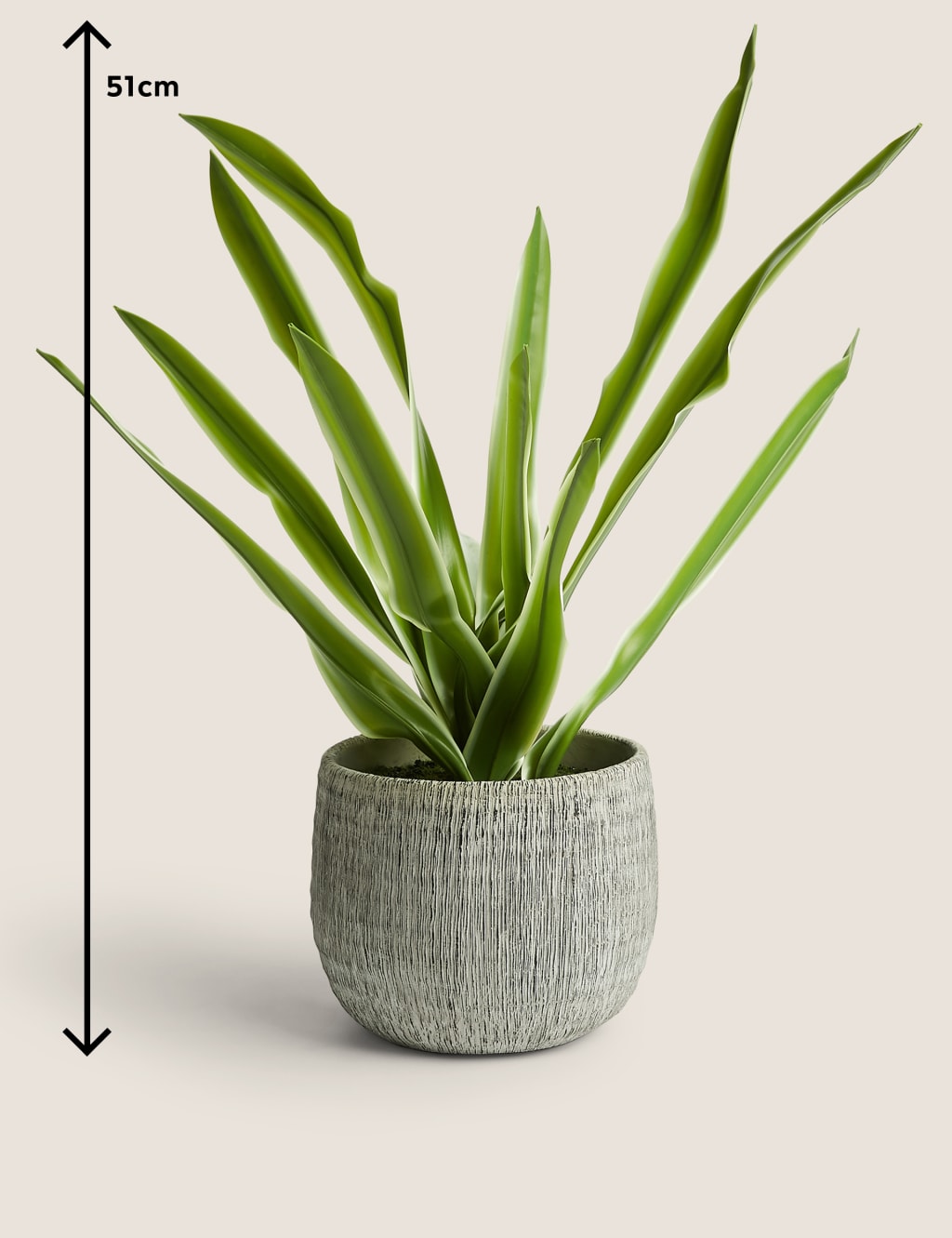 Artificial Natural Lily in Textured Pot 6 of 6
