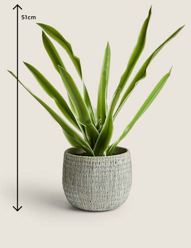 Artificial Natural Lily in Textured Pot 6 of 6