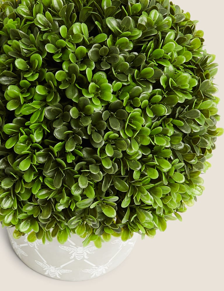 Artificial Topiary Ball in Pot Moss & Sweetpea M&S