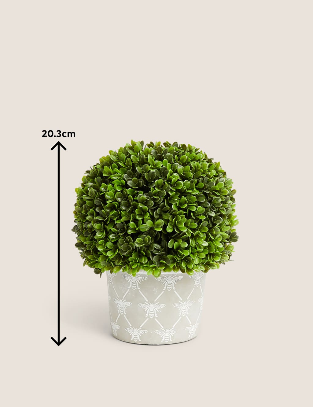 faux topiary balls