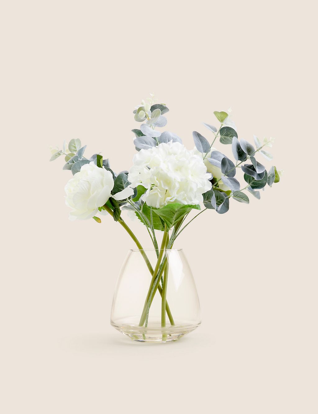 Artificial White Hydrangea & Foliage Mix 3 of 3