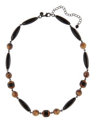 Assorted & Multi-Faceted Bead Collar Necklace Image 1 of 1