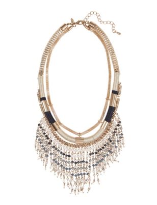 Assorted Bead Collar Necklace | Indigo Collection | M&S