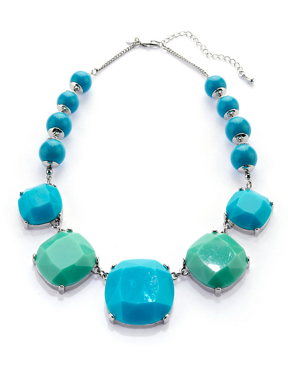 Assorted Bead Cube Collar Necklace Image 1 of 1