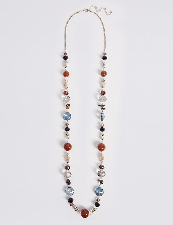 Assorted Bead Long Necklace Image 1 of 2