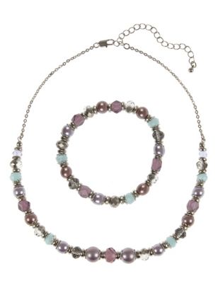Assorted Bead Pretty Necklace & Bracelet Set Image 1 of 1