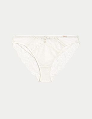 Aster Sparkle Lace High Leg Knickers Image 2 of 6