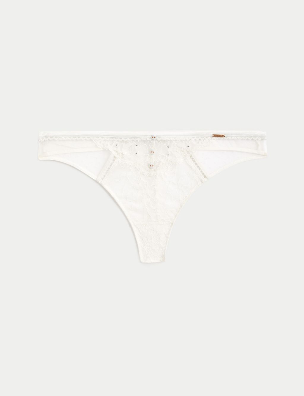 Aster Sparkle Lace Thong 1 of 6