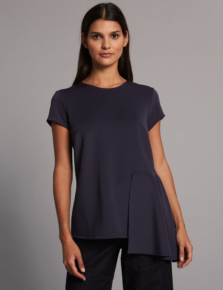 Asymmetrical Hem Short Sleeve T-Shirt 3 of 5