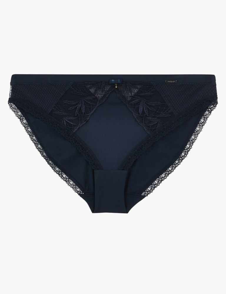 Athena Embroidered High Leg Knickers 1 of 5