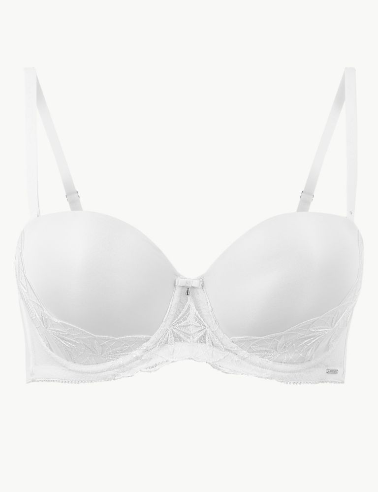 Athena Embroidered Padded Strapless Bra A-E 2 of 8