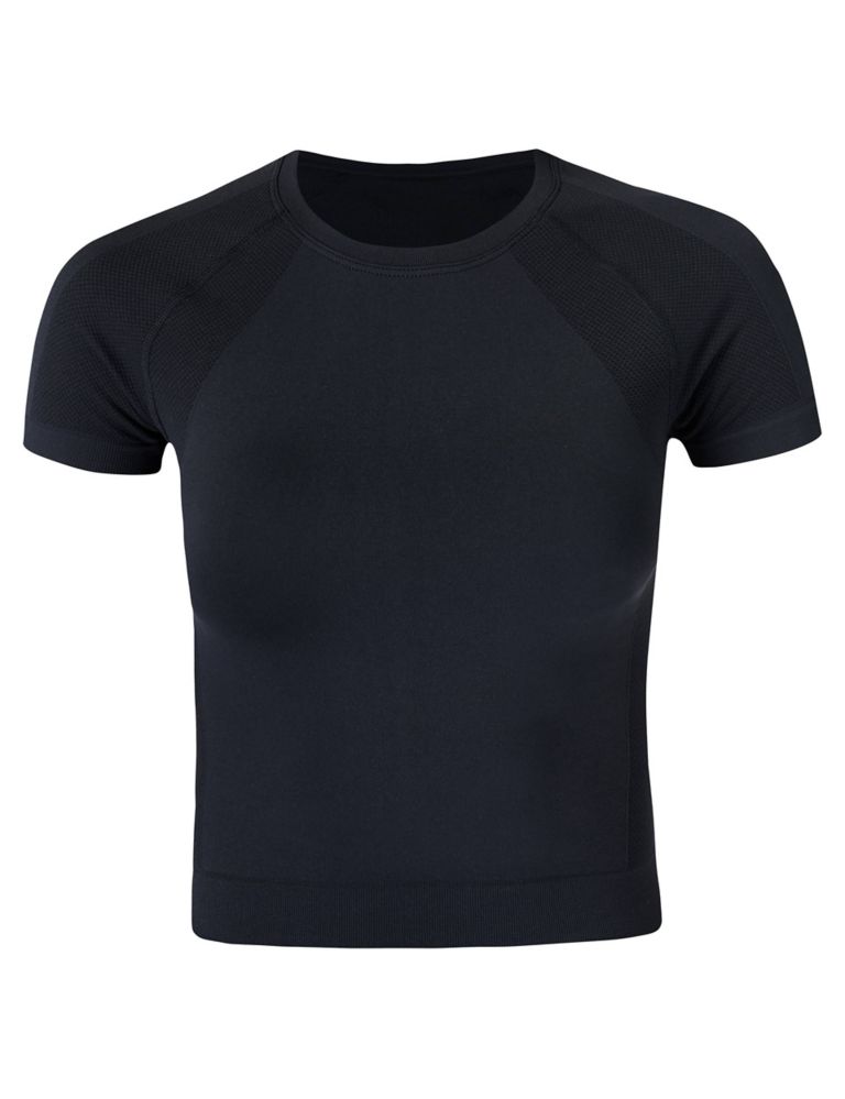 Athlete Seamless Fitted Crop T-Shirt 2 of 4