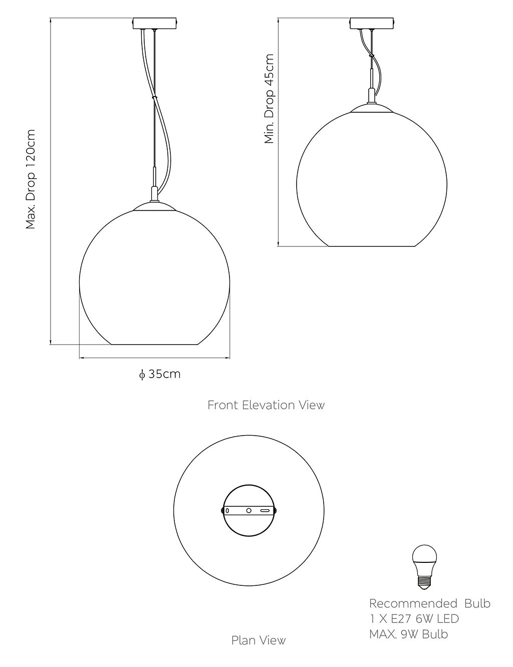 Aubree Glass Pendant Light 4 of 7