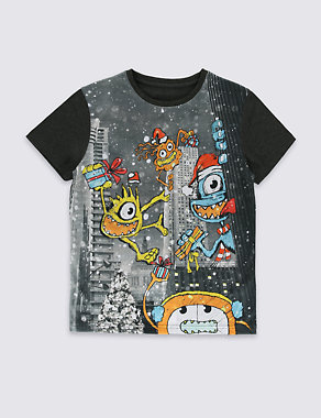 Augmented Reality Aliens T-Shirt (5-14 Years) Image 2 of 3