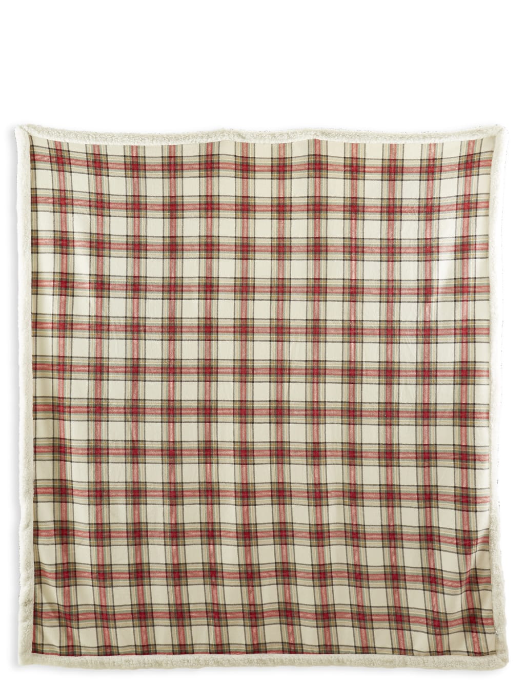 Austin Checked Fleece Throw M&S
