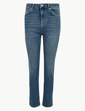 Authentic Straight Leg Cropped Jeans Image 2 of 5