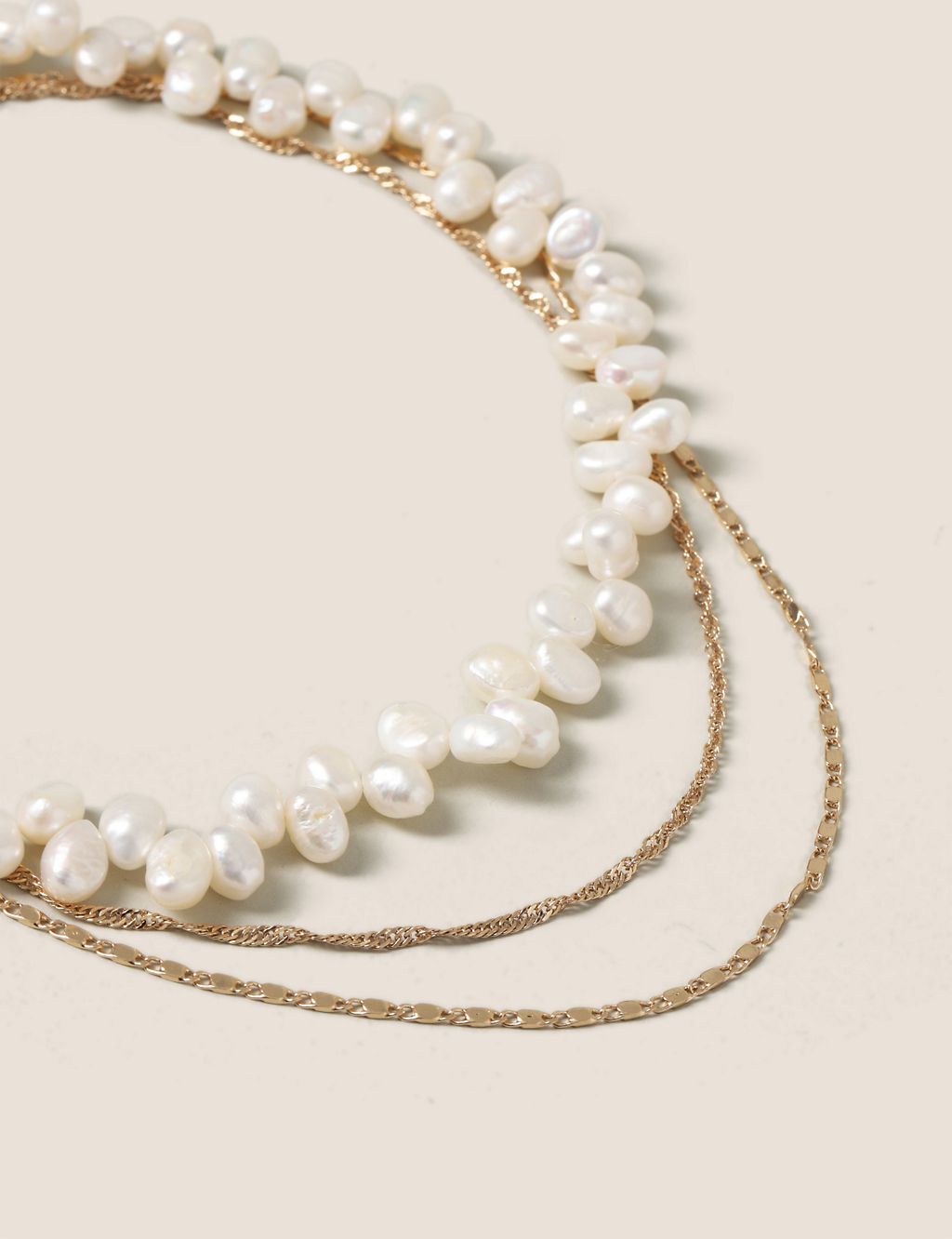 Autograph Freshwater Pearl Multirow Necklace 3 of 3