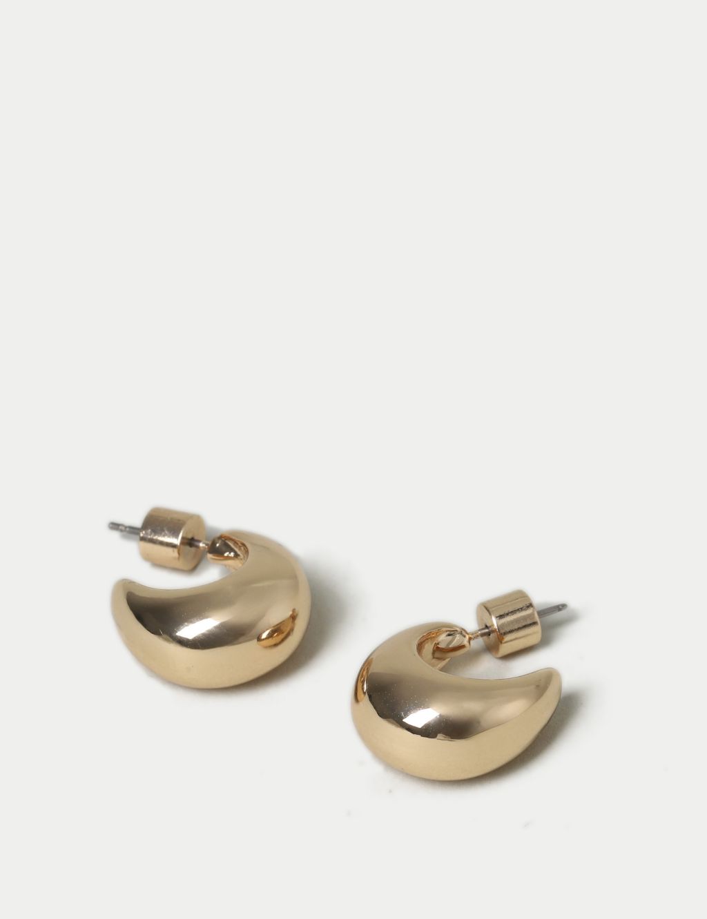 Autograph Gold Dome Hoop Earrings 2 of 2