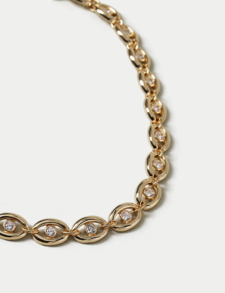 Autograph Gold Link Chain with CZ 2 of 3