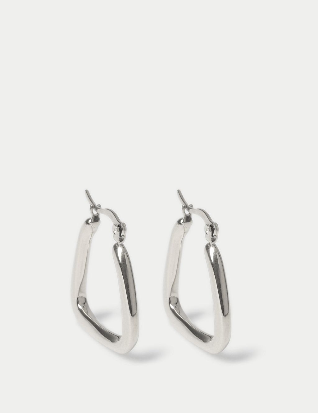 Autograph Silver Square Hoop Earrings 2 of 2