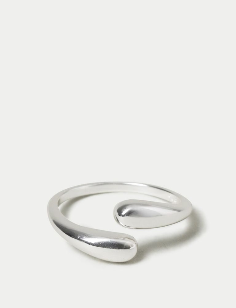 Autograph Sterling Silver Twist Ring 1 of 2