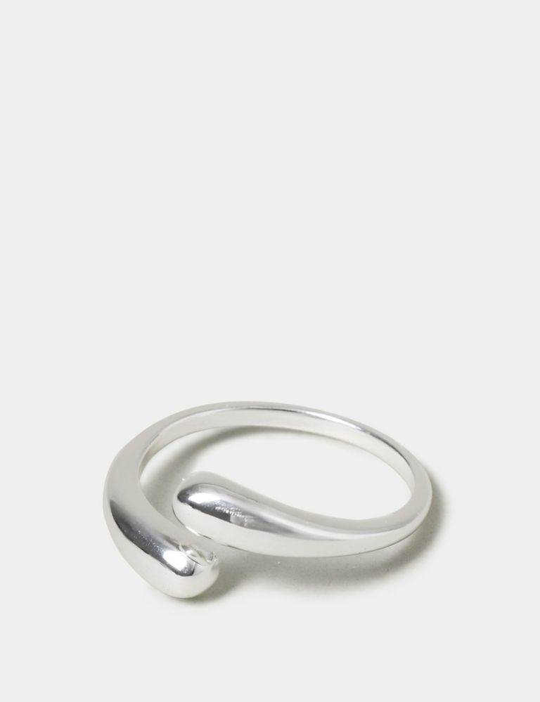 Autograph Sterling Silver Twist Ring 2 of 2