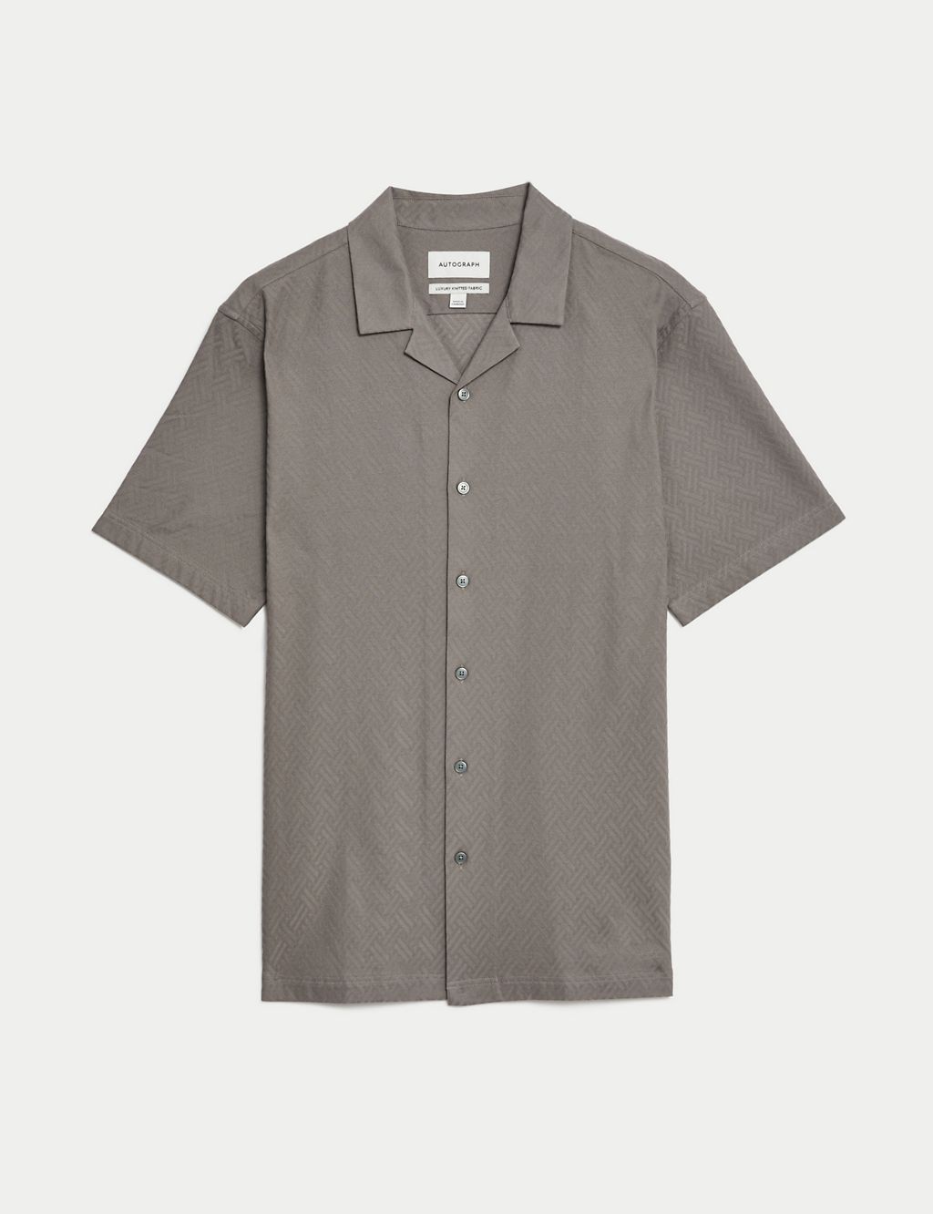 Autograph Textured Pure Cotton Jersey Shirt 1 of 6