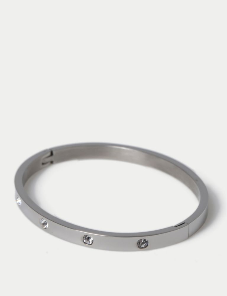 Autograph Waterproof Stainless Steel Bangle 1 of 3