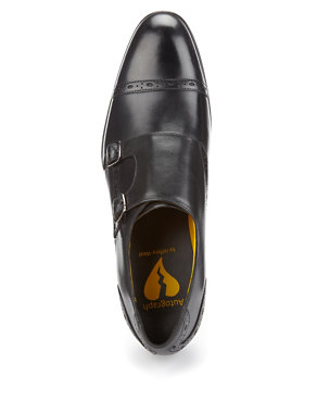 Autograph by Jeffery West Leather Double Buckle Monk Slip-On Shoes Image 2 of 4