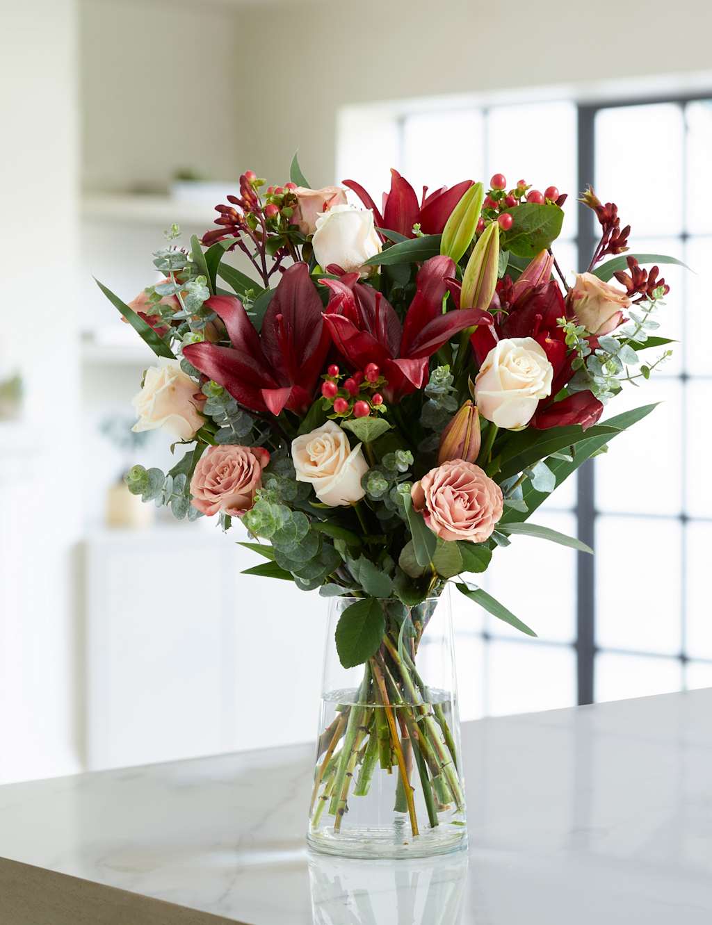 Autumn Rose & Lily Bouquet | M&S