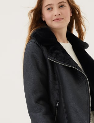 Girls 2025 aviator coat