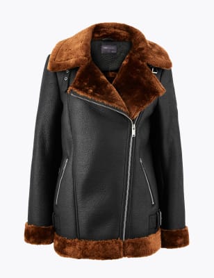 plus size womens aviator jacket
