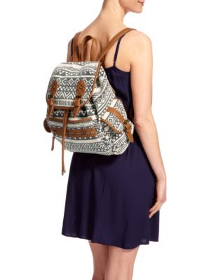 Aztec Print Backpack Image 2 of 6
