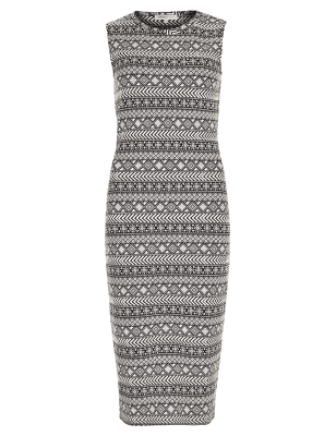 Aztec print bodycon sales dress