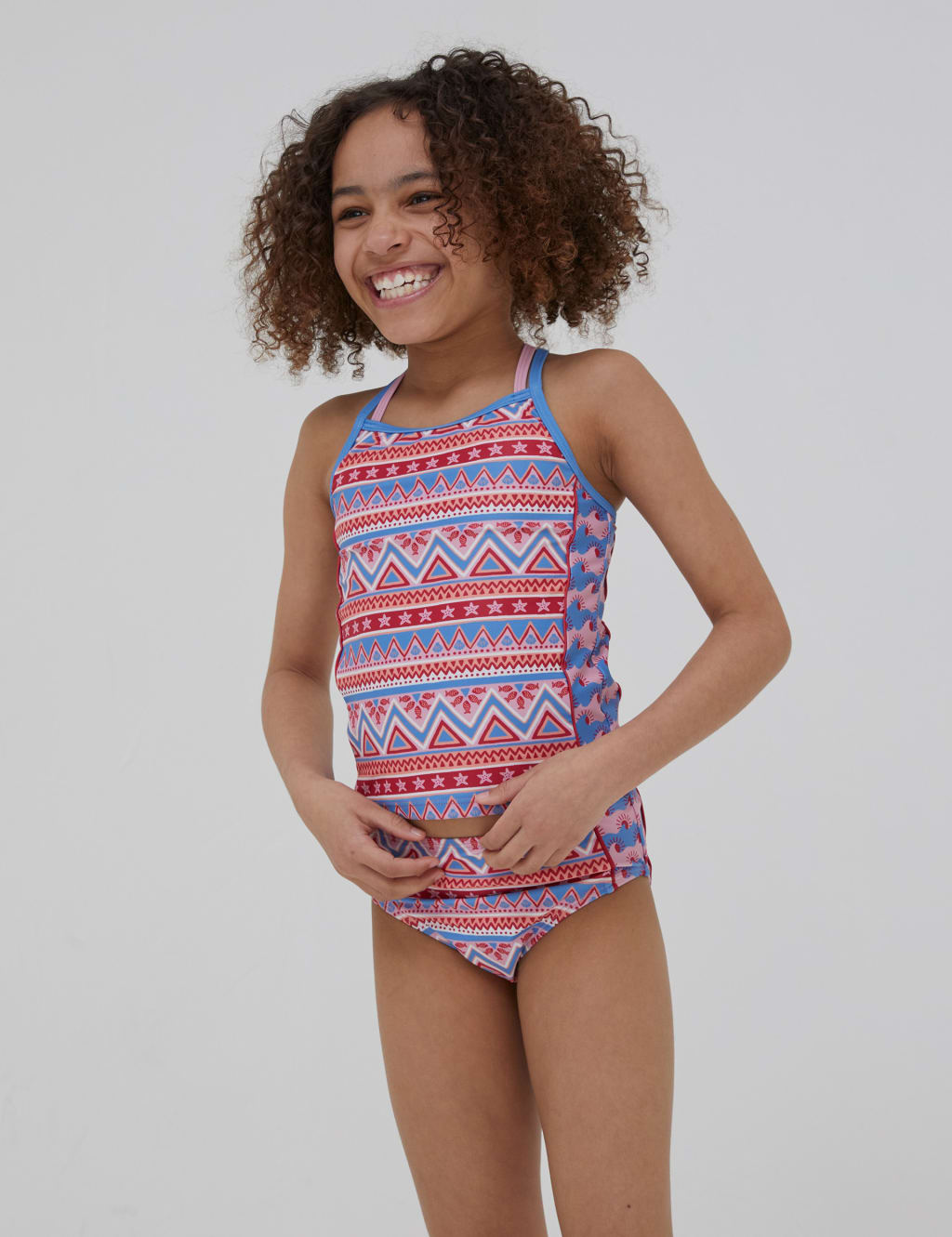 Aztec Print Tankini 3 13 Yrs