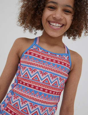 Aztec Print Tankini (3-13 Yrs), FatFace