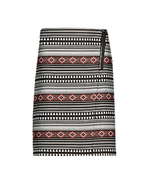 Aztec Striped Mini Skirt Image 2 of 4