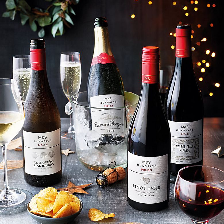 A selection of Christmas wine 
