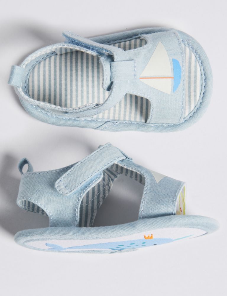 Baby Boat Chambray Pram Shoes 2 of 4