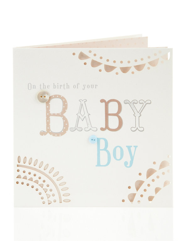 Baby Boy Birthday Card Image 1 of 2