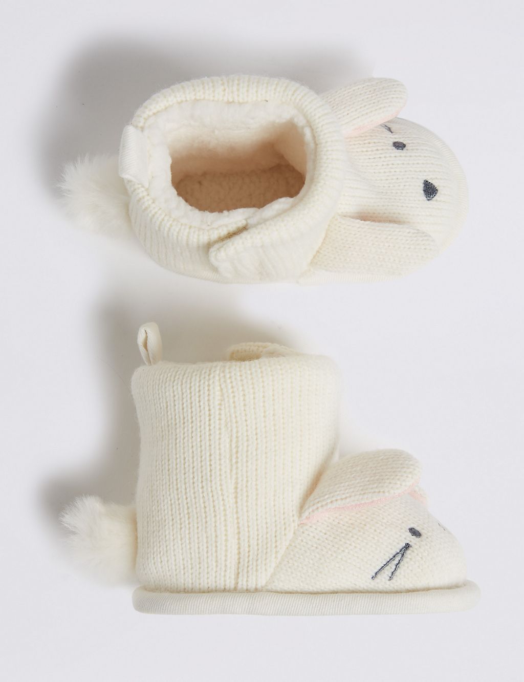 Baby Bunny Knitted Pram Boots 1 of 4