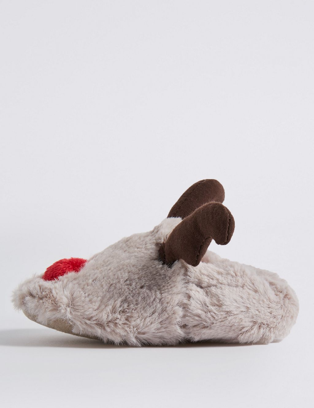 Baby Faux Fur Reindeer Pram Shoes 2 of 4