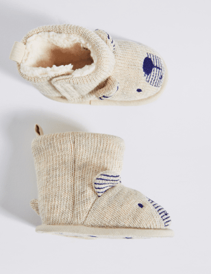 m&s baby booties