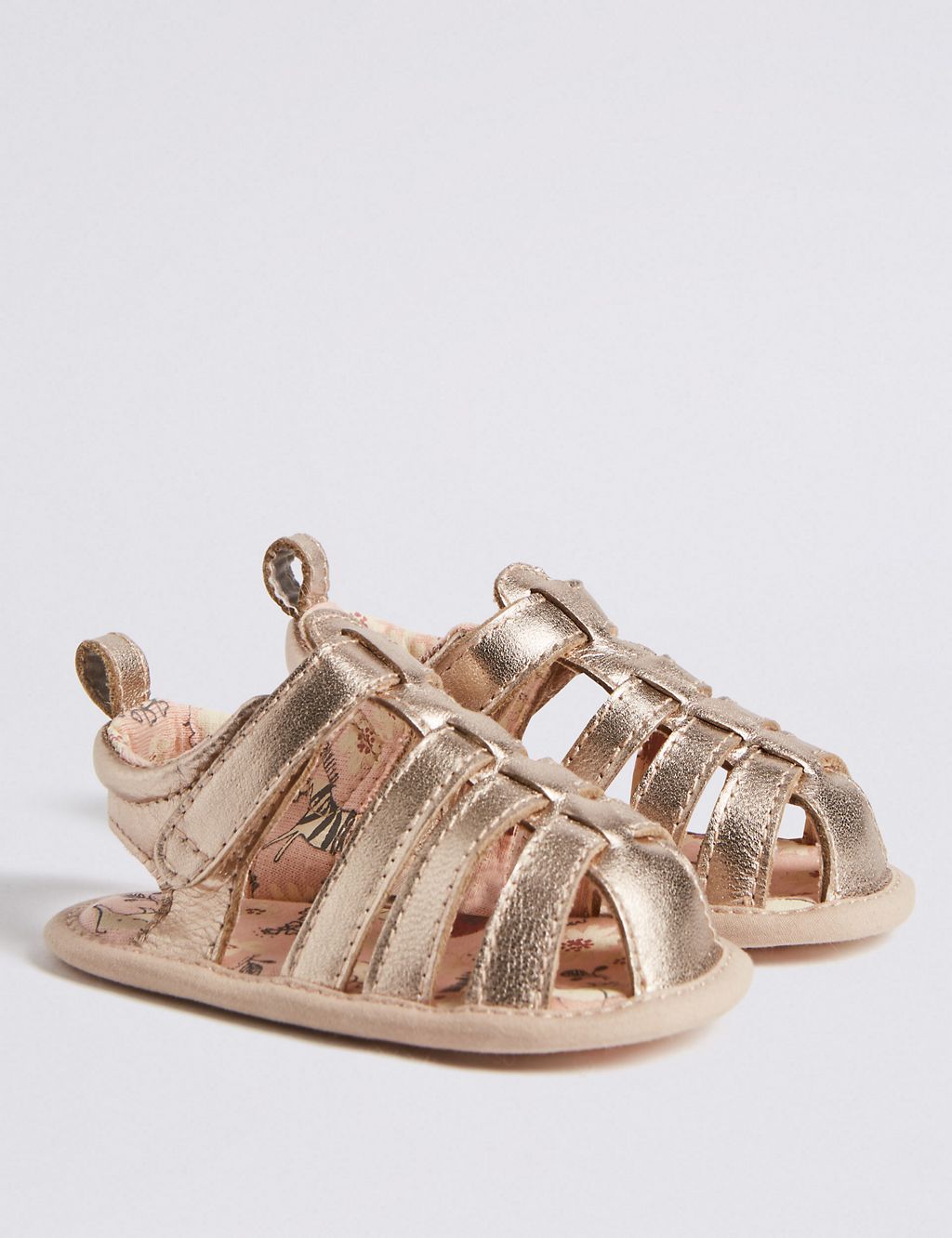 Baby Leather Metallic Sandals (0-18 Months) 3 of 4