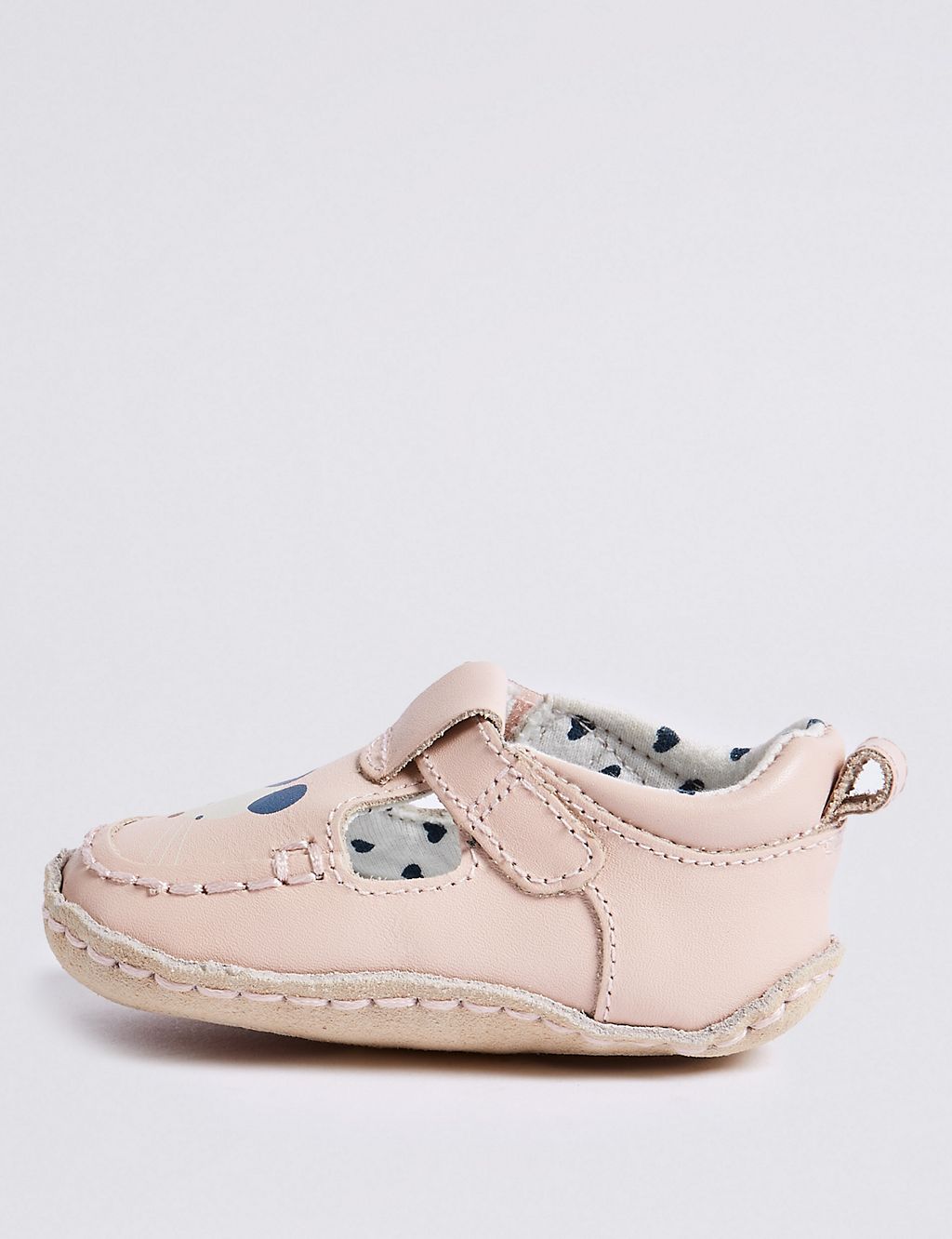 Baby Leather Printed Pram Shoes 2 of 4