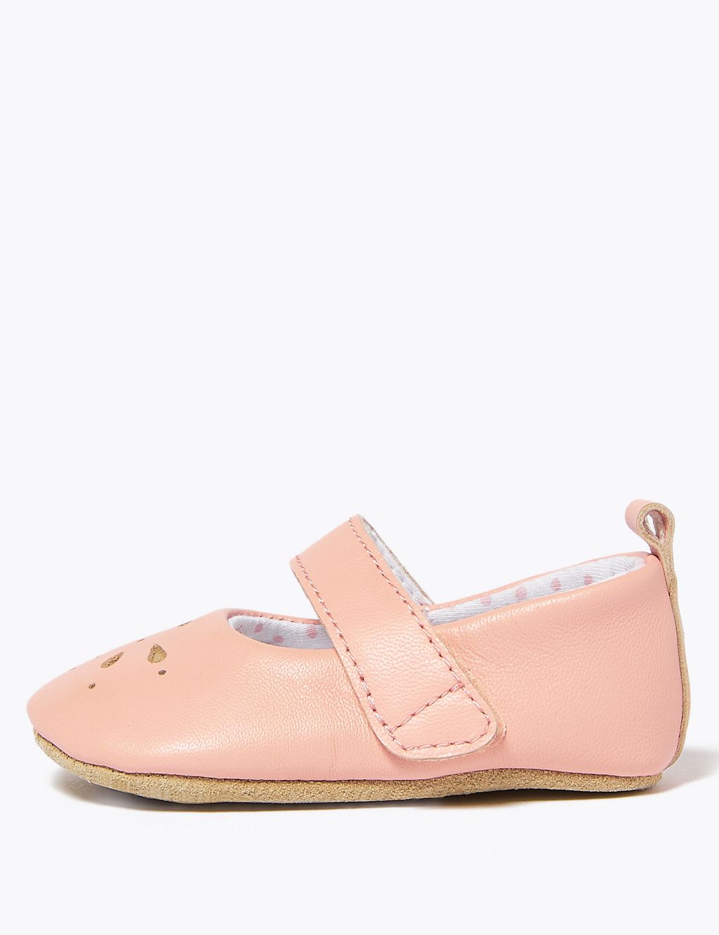 Baby Leather Riptape Mary Jane Shoes (0-18 Mths) 2 of 4