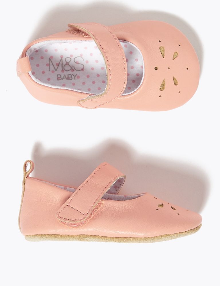 Baby Leather Riptape Mary Jane Shoes (0-18 Mths) 2 of 4
